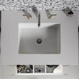 Engineered Stone Vanity Top, 31'' x 22'' x 3/4'', Center Undercounter Sink, White Zeus Extreme, Three Hole