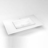 Robern - Glass Vanity Top, 31'' x 19'' x 19/32'', Center Integrated Sink, Single Hole, White