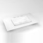 Robern - Glass Vanity Top, 31'' x 19'' x 19/32'', Center Integrated Sink, Three Hole, White