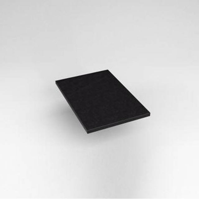 Robern - Engineered Stone Vanity Top, 13'' x 19'' x 3/4'', Dry Top, Lava Black
