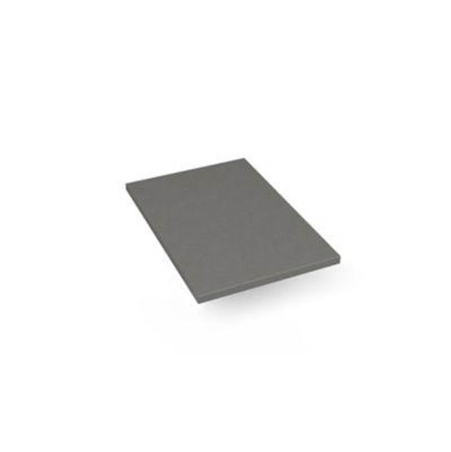 Robern - Engineered Stone Vanity Top, 13'' x 19'' x 3/4'', Dry Top, Stone Gray