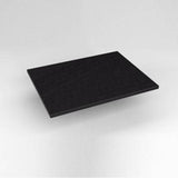 Robern - Engineered Stone Vanity Top, 25'' x 19'' x 3/4'', Dry Top, Lava Black
