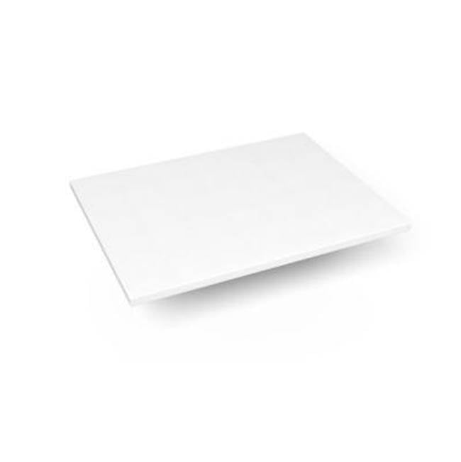 Robern - Engineered Stone Vanity Top, 25'' x 19'' x 3/4'', Dry Top, Quartz White