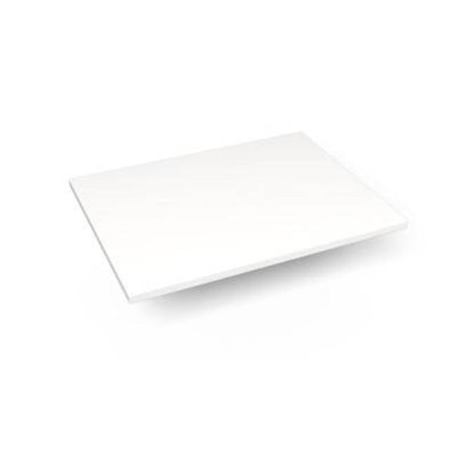 Robern - Engineered Stone Vanity Top, 25'' x 19'' x 3/4'', Dry Top, White Zeus Extreme