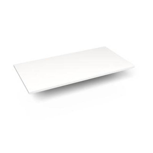 Robern - Engineered Stone Vanity Top, 37'' x 19'' x 3/4'', Dry Top, White Zeus Extreme