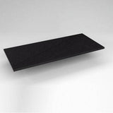 Robern - Engineered Stone Vanity Top, 43'' x 19'' x 3/4'', Dry Top, Lava Black