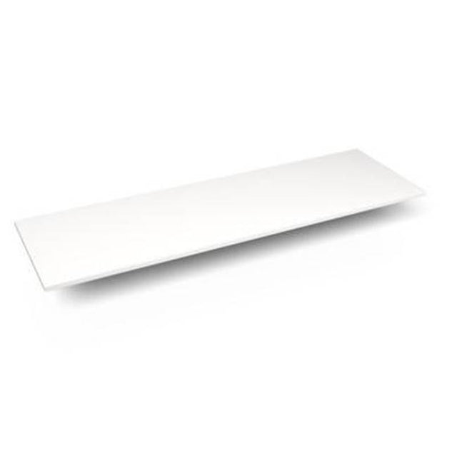 Robern - Engineered Stone Vanity Top, 61'' x 19'' x 3/4'', Dry Top, White Zeus Extreme