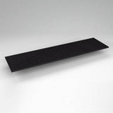 Robern - Engineered Stone Vanity Top, 73'' x 19'' x 3/4'', Dry Top, Lava Black