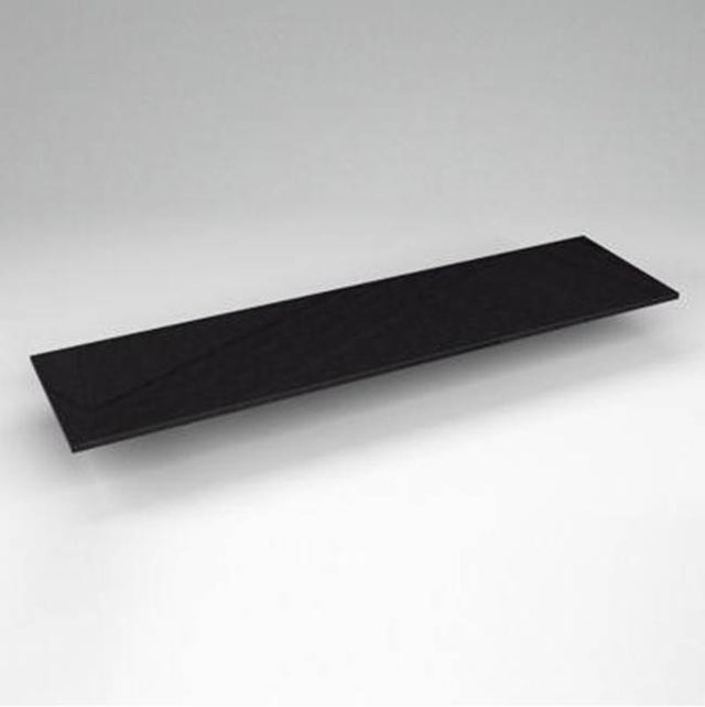 Robern - Engineered Stone Vanity Top, 73'' x 19'' x 3/4'', Dry Top, Lava Black