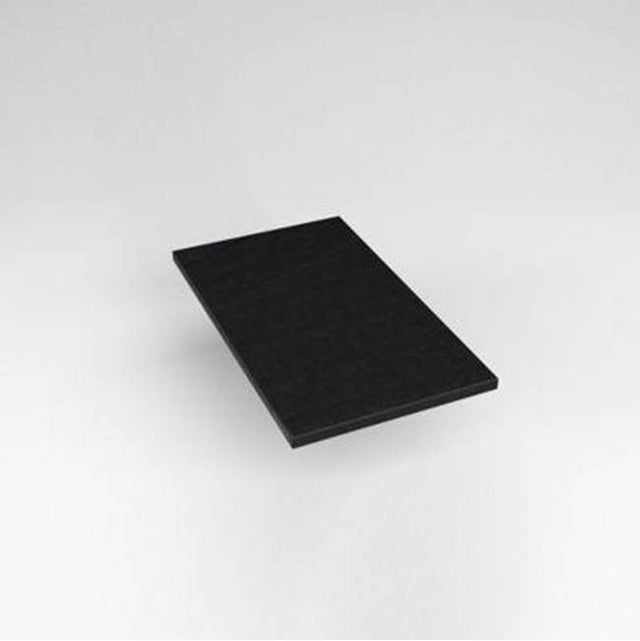 Robern - Engineered Stone Vanity Top, 13'' x 22'' x 3/4'', Dry Top, Lava Black
