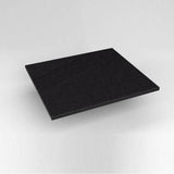 Robern - Engineered Stone Vanity Top, 25'' x 22'' x 3/4'', Dry Top, Lava Black