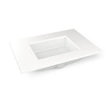 Robern - Engineered Stone Vanity Top, 31'' x 22'' x 3/4'', Center Undercounter Sink, White Zeus Extreme, Single Hole