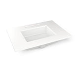 Robern - Engineered Stone Vanity Top, 31'' x 22'' x 3/4'', Center Undercounter Sink, White Zeus Extreme, Three Hole