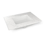 Robern - Engineered Stone Vanity Top, 31'' x 22'' x 3/4'', Center Undercounter Sink, Lyra, Single Hole