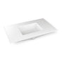 Robern - Engineered Stone Vanity Top, 37'' x 22'' x 3/4'', Center Undercounter Sink, Quartz White, Single Hole