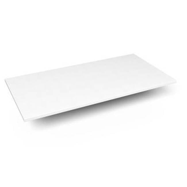 Robern - Engineered Stone Vanity Top, 43'' x 22'' x 3/4'', Dry Top, Quartz White