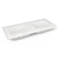 Robern - Engineered Stone Vanity Top, 49'' x 22'' x 3/4'', Double Undercounter Sink, Lyra, Three Hole