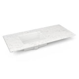 Robern - Engineered Stone Vanity Top, 49'' x 22'' x 3/4'', Left Offset Undercounter Sink, Lyra, Single Hole