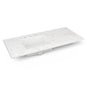 Robern - Engineered Stone Vanity Top, 49'' x 22'' x 3/4'', Left Offset Undercounter Sink, Lyra, Three Hole