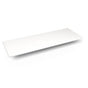 Robern - Engineered Stone Vanity Top, 61'' x 22'' x 3/4'', Dry Top, White Zeus Extreme