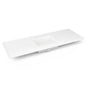 Robern - Engineered Stone Vanity Top, 61'' x 22'' x 3/4'', Center Undercounter Sink, Quartz White, Three Hole