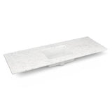 Robern - Engineered Stone Vanity Top, 61'' x 22'' x 3/4'', Center Undercounter Sink, Lyra, Single Hole