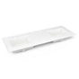 Robern - Engineered Stone Vanity Top, 61'' x 22'' x 3/4'', Double Undercounter Sink, Quartz White, Three Hole