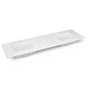 Robern - Engineered Stone Vanity Top, 73'' x 22'' x 3/4'', Double Undercounter Sink, Lyra, Single Hole