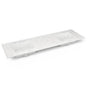 Robern - Engineered Stone Vanity Top, 73'' x 22'' x 3/4'', Double Undercounter Sink, Lyra, Three Hole