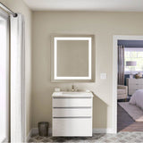 Vitality Lighted Mirror, 36'' x 40'' x 1-3/4'', Rectangle, Inset Light Pattern, 2700K Temperature (Warm Light), Dimmable, Defogger