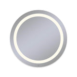 Robern - Vitality Lighted Mirror, 40'' Circle, Inset Light Pattern, 2700K Temperature (Warm Light), Dimmable, Defogger