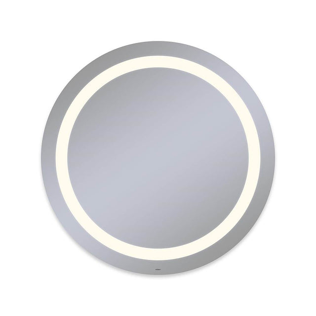 Robern - Vitality Lighted Mirror, 40'' Circle, Inset Light Pattern, 2700K Temperature (Warm Light), Dimmable, Defogger