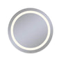 Robern - Vitality Lighted Mirror, 40'' Circle, Inset Light Pattern, 2700K Temperature (Warm Light), Dimmable, Defogger