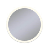 Robern - Vitality Lighted Mirror, 40'' Circle, Perimeter Light Pattern, 2700K Temperature (Warm Light), Dimmable, Defogger
