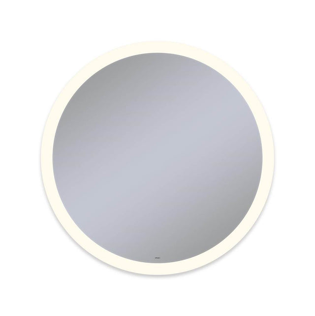 Robern - Vitality Lighted Mirror, 40'' Circle, Perimeter Light Pattern, 2700K Temperature (Warm Light), Dimmable, Defogger
