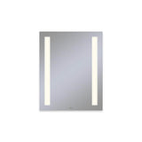 Robern - Vitality Lighted Mirror, 24'' x 30'' x 1-3/4'', Rectangle, Column Light Pattern, 2700K Temperature (Warm Light), Dimmable, Defogger