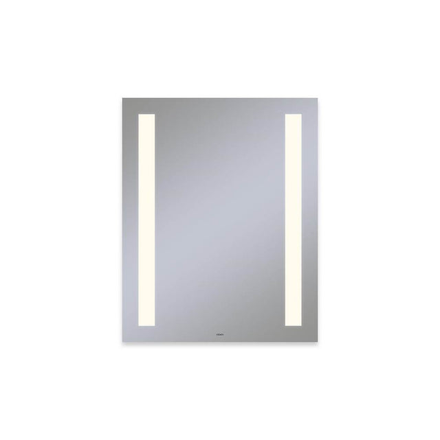 Robern - Vitality Lighted Mirror, 24'' x 30'' x 1-3/4'', Rectangle, Column Light Pattern, 2700K Temperature (Warm Light), Dimmable, Defogger