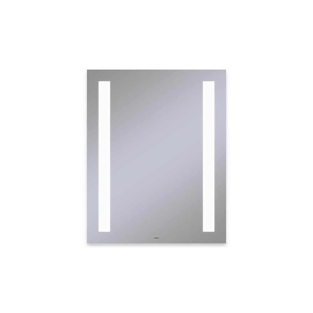 Robern - Vitality Lighted Mirror, 24'' x 30'' x 1-3/4'', Rectangle, Column Light Pattern, 4000K Temperature (Cool Light), Dimmable, Defogger