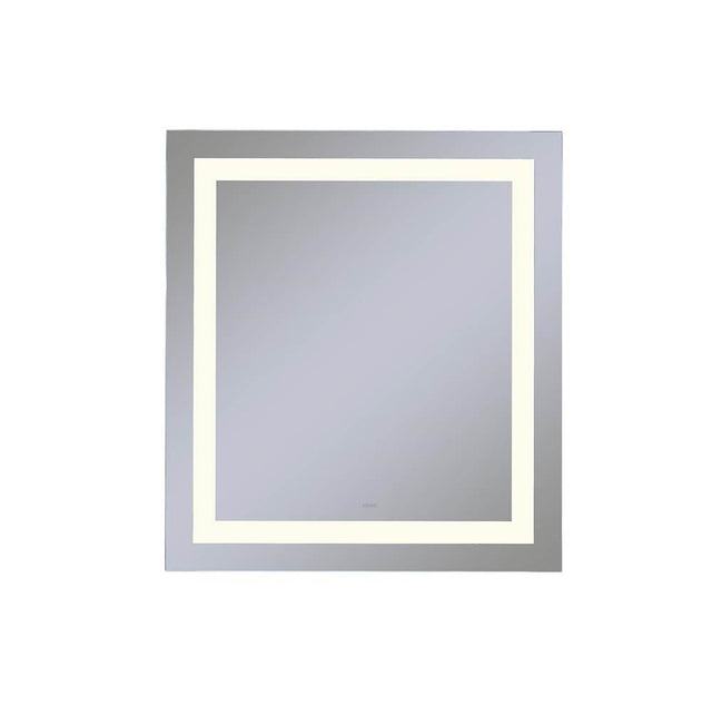 Robern - Vitality Lighted Mirror, 24'' x 30'' x 1-3/4'', Rectangle, Inset Light Pattern, 2700K Temperature (Warm Light), Dimmable, Defogger