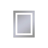 Robern - Vitality Lighted Mirror, 24'' x 30'' x 1-3/4'', Rectangle, Inset Light Pattern, 4000K Temperature (Cool Light), Dimmable, Defogger