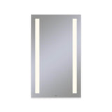 Robern - Vitality Lighted Mirror, 24'' x 40'' x 1-3/4'', Rectangle, Column Light Pattern, 2700K Temperature (Warm Light), Dimmable, Defogger
