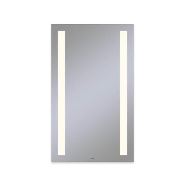 Robern - Vitality Lighted Mirror, 24'' x 40'' x 1-3/4'', Rectangle, Column Light Pattern, 2700K Temperature (Warm Light), Dimmable, Defogger
