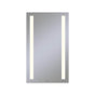 Robern - Vitality Lighted Mirror, 24'' x 40'' x 1-3/4'', Rectangle, Column Light Pattern, 2700K Temperature (Warm Light), Dimmable, Defogger