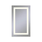 Robern - Vitality Lighted Mirror, 24'' x 40'' x 1-3/4'', Rectangle, Inset Light Pattern, 2700K Temperature (Warm Light), Defogger