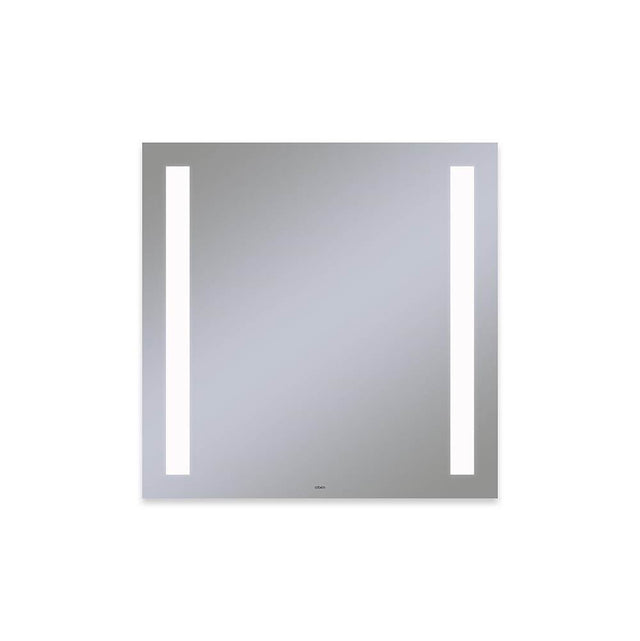 Robern - Vitality Lighted Mirror, 30'' x 30'' x 1-3/4'', Rectangle, Column Light Pattern, 4000K Temperature (Cool Light), Dimmable, Defogger