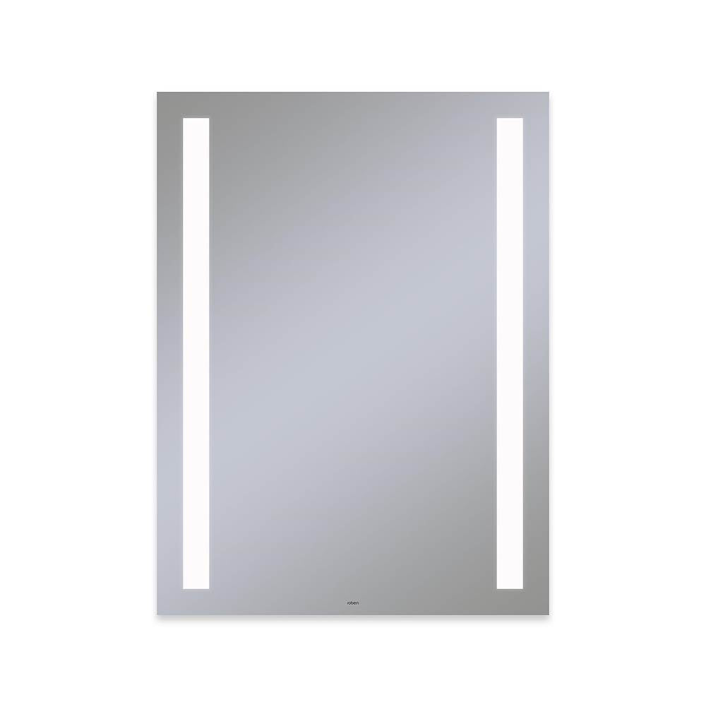 Robern - Vitality Lighted Mirror, 30'' x 40'' x 1-3/4'', Rectangle, Column Light Pattern, 4000K Temperature (Cool Light), Dimmable, Defogger