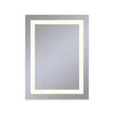 Robern - Vitality Lighted Mirror, 30'' x 40'' x 1-3/4'', Rectangle, Inset Light Pattern, 2700K Temperature (Warm Light), Dimmable, Defogger