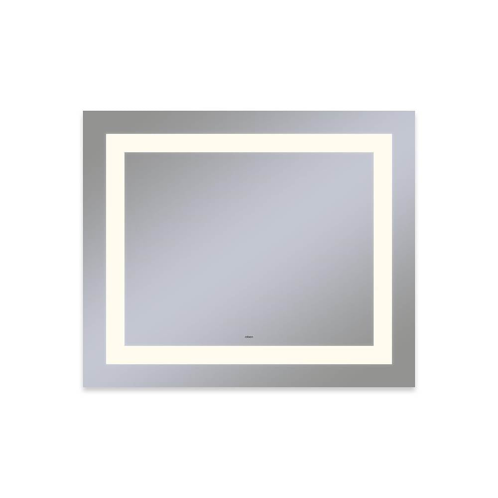 Robern - Vitality Lighted Mirror, 36'' x 30'' x 1-3/4'', Rectangle, Inset Light Pattern, 2700K Temperature (Warm Light), Dimmable, Defogger