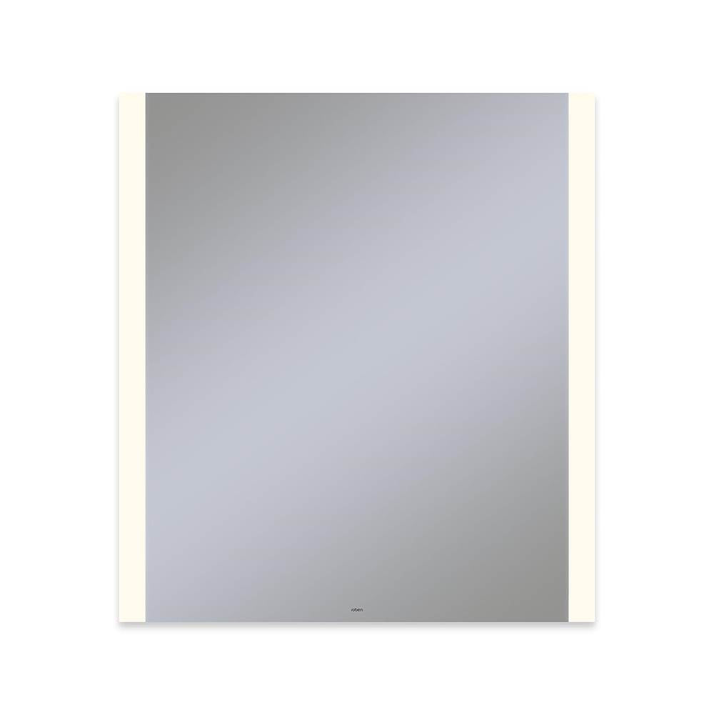 Robern - Vitality Lighted Mirror, 36'' x 40'' x 1-3/4'', Rectangle, Edge Lit Light Pattern, 2700K Temperature (Warm Light), Dimmable, Defogger
