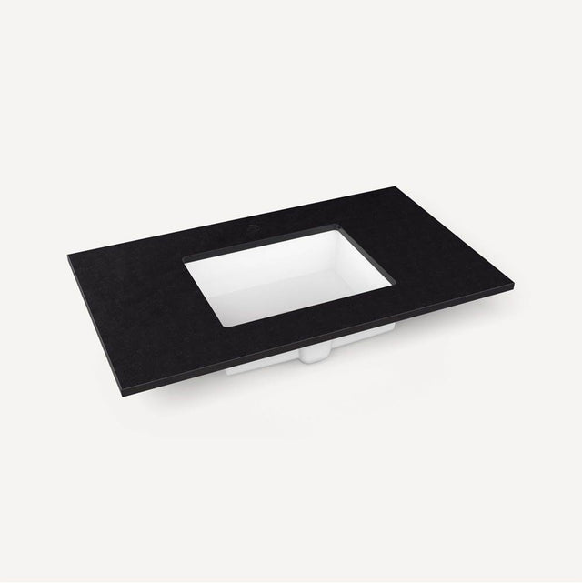 Robern - Top, Craft 37'', Single-Hole, Lava Black